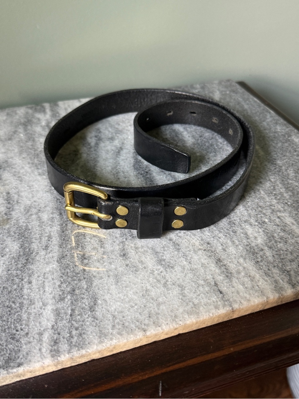 J. Crew Classic Leather Belt - Size S